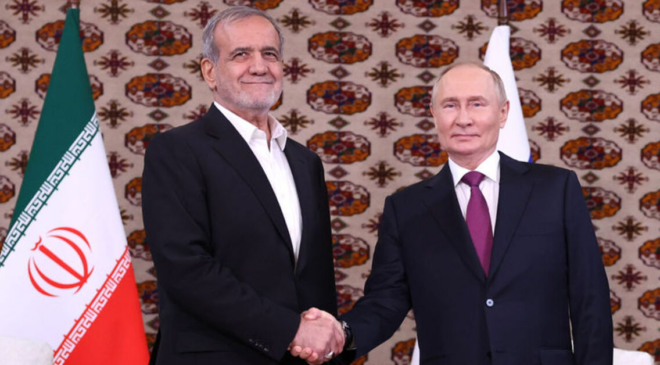 Putin Pezeşkiyan ile görüştü