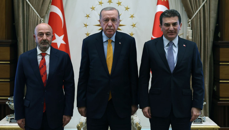 Cumhurbaşkanı Erdoğan, OYAK Yönetim Kurulu Başkanı Aksakallı'yı kabul etti
