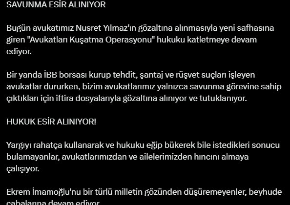 İmamoğlu'ndan 'gözaltı' tepkisi: Hukuk esir alınıyor