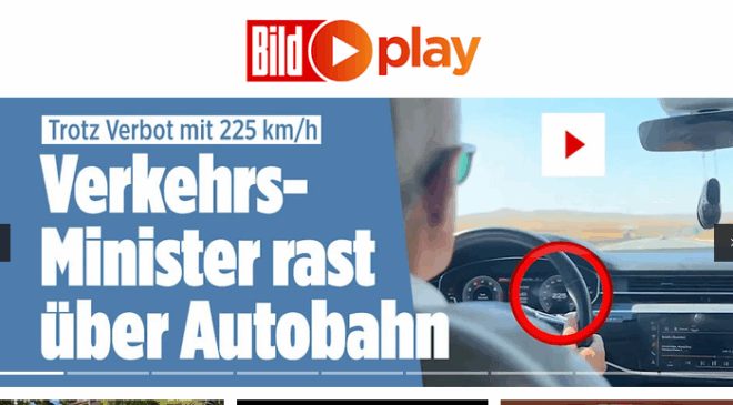 Bizim Bakan Bild'e haber oldu