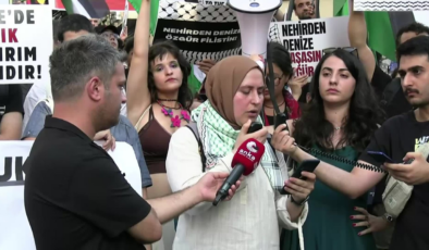 İstanbul'da Filistin eyleminde 1 kişi gözaltına alındı