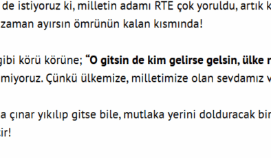 Yandaş yazar Hakan Fidan'ı istedi