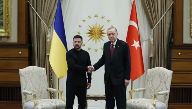 Cumhurbaşkanı Erdoğan Zelenskiy ile görüştü