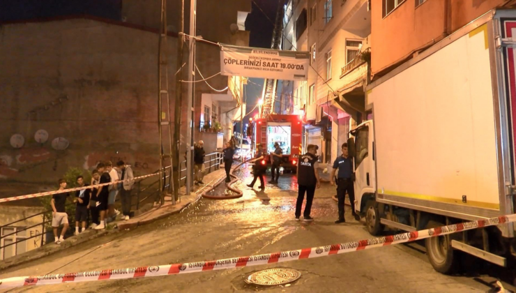 Beyoğlu’nda tüp patladı, mahalleli sokağa döküldü