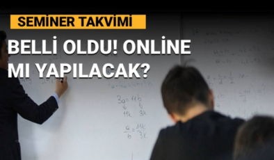 Öğretmenlerin mesleki çalışma (seminerleri) takvimi belli oldu