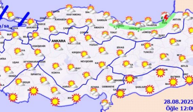 Kuvvetli rüzgar ve yağmur uyarısı