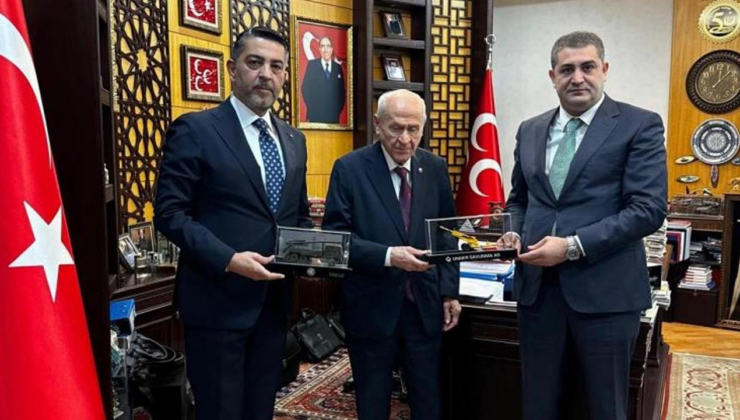 Bahçeli, "Gökbörü" hava savunma sistemlerinin üreticisi Günay Önder’i kabul etti