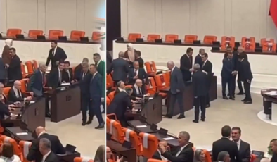 Meclis'te gergin anlar! Bahçeli ile Dervişoğlu birbirleriyle tokalaşmadı