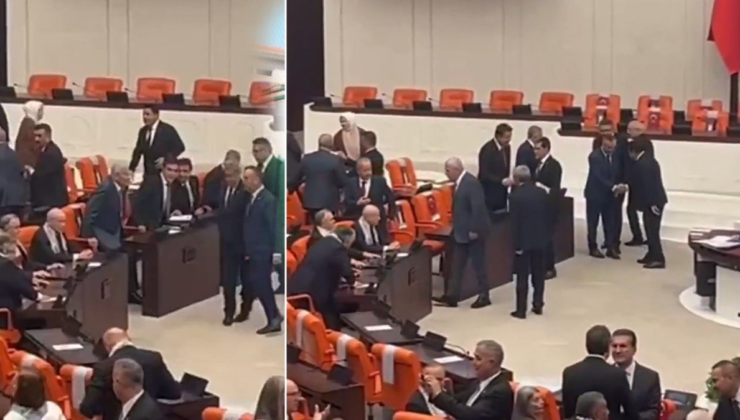 Meclis'te gergin anlar! Bahçeli ile Dervişoğlu birbirleriyle tokalaşmadı