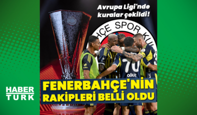 Fenerbahçe'nin rakipleri belli oldu!
