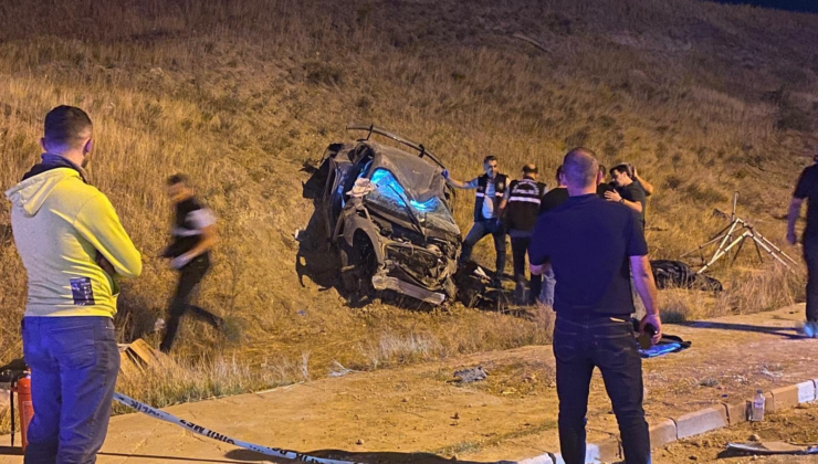 Ankara’da otomobil takla attı: 1 ölü, 1 yaralı