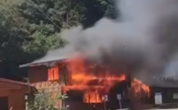 Giresun'da sosyal tesislerde yangın çıktı