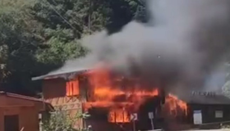 Giresun'da sosyal tesislerde yangın