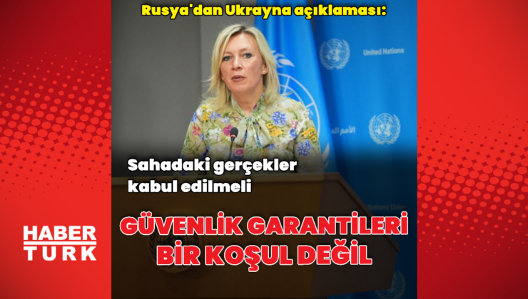 "Güvenlik garantileri bir şart değil"