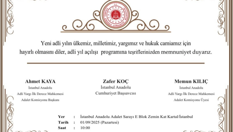 Adli yıl açılışı için 'Çağlayan' kararı