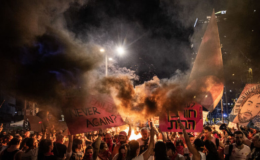 Tel Aviv'de protesto
