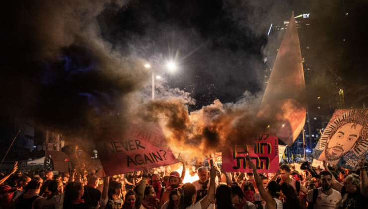 Tel Aviv'de protesto