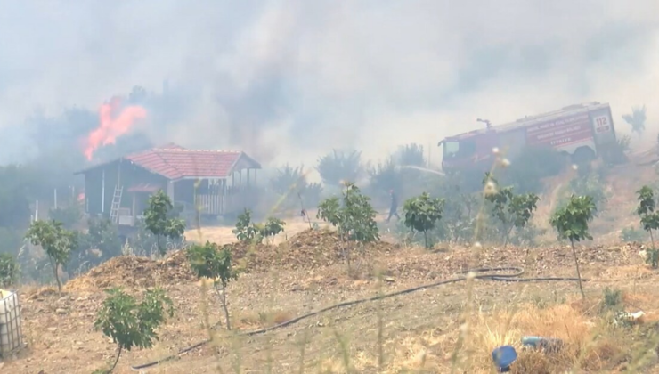 Alevler bağ evini sardı! İtfaiyenin inanılmaz mücadelesi kamerada!