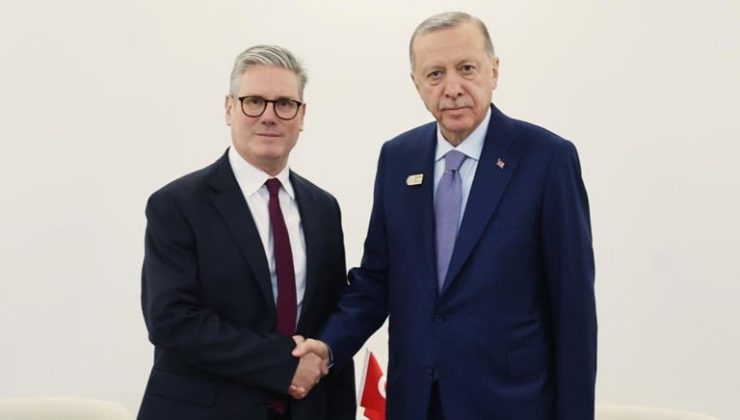 Cumhurbaşkanı Erdoğan, Starmer ile görüştü