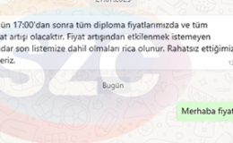 Türkiye sahte diploma skandalını sadece konuşuyor ama dolandırıcılar satışa zamlı devam ediyor