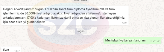 Türkiye sahte diploma skandalını sadece konuşuyor ama dolandırıcılar satışa zamlı devam ediyor