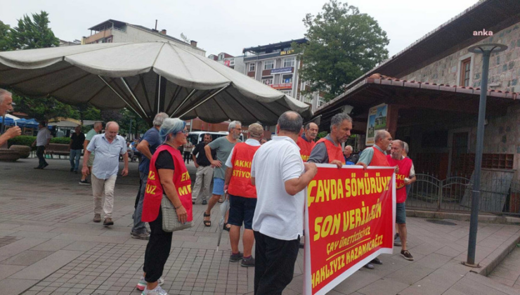 ÇAYKUR'un çay alım politikası Rize’de protesto edildi! Polis yürüyüşe izin vermedi