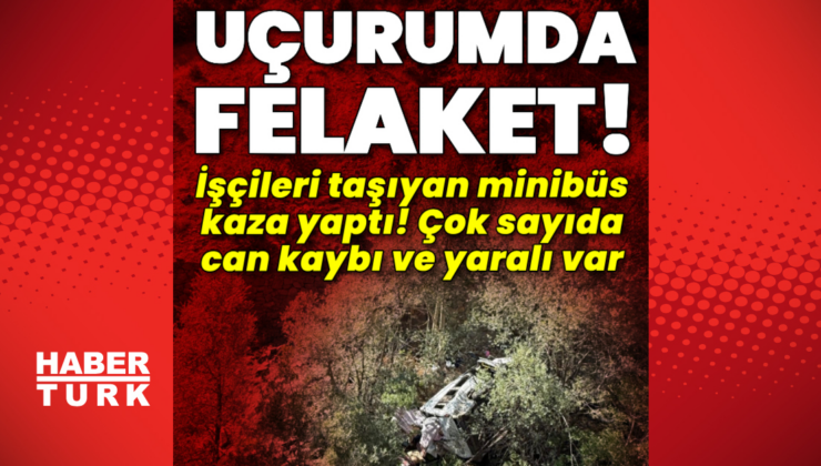 Minibüs uçuruma uçtu! Can kayıpları var!