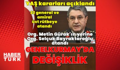 YAŞ Toplantısı sona erdi