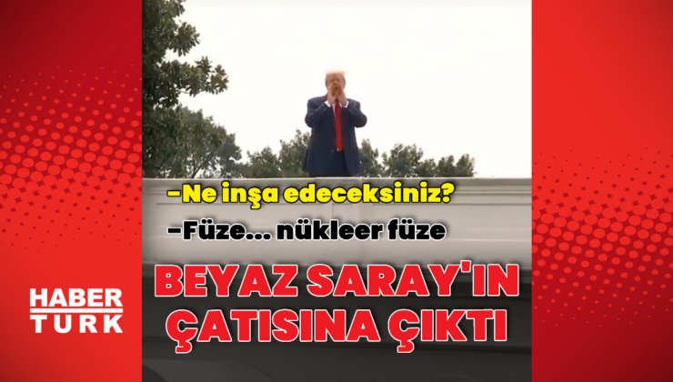 Donald Trump çatıya çıktı