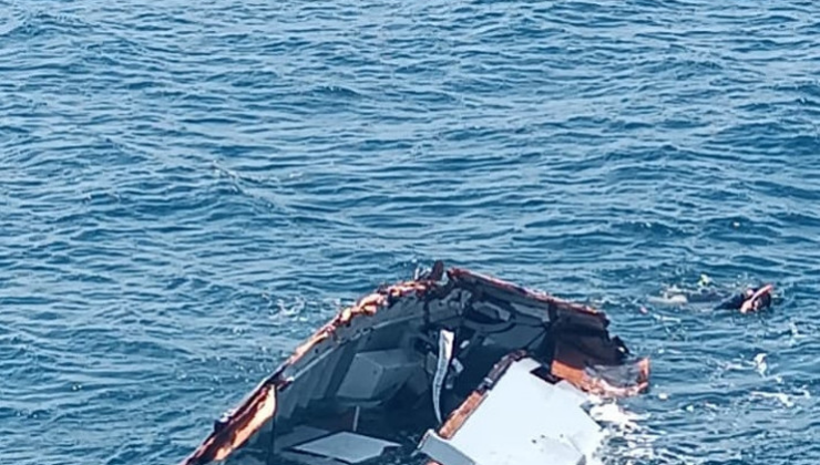 Marmara denizinde kaybolan iş adamı Halit Yukay'ın parçalanmış yatı sualtından görüntülendi