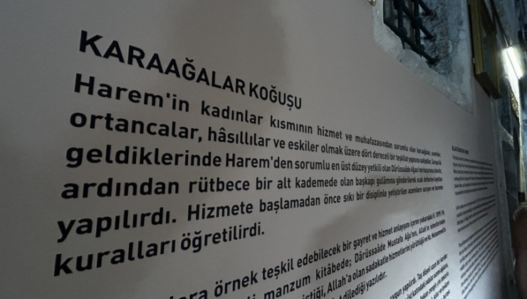 Topkapı'daki Karaağalar Koğuşu'nun kapıları aralandı! Osmanlı’nın “gölge kahramanları”nın yaşam alanı ziyarete açılıyor