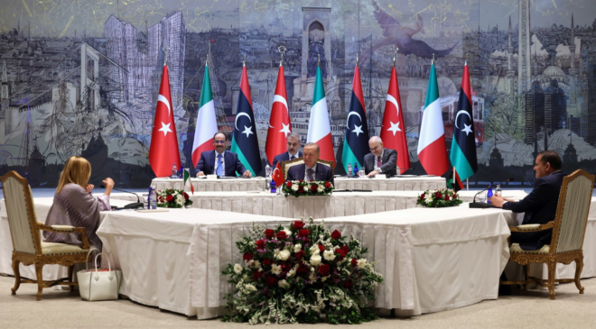 Akdeniz zirvesi: Erdoğan, Meloni ve Dibeybe ile görüştü