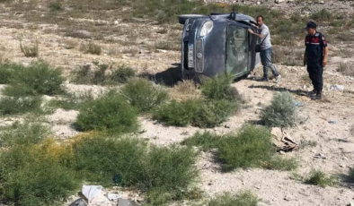 Konya’da otomobil takla attı: Aynı aileden 5 kişi yaralandı