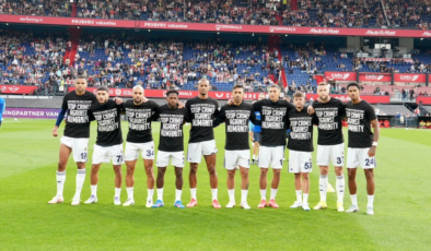 Fenerbahçe'den Feyenoord maçı öncesi Gazze'ye destek