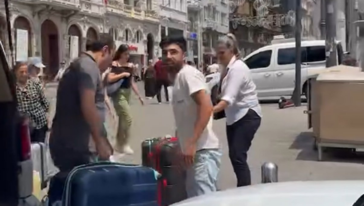 Beyoğlu’nda tek şeritli yolda bekletme tartışması