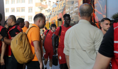 Galatasaray'a Antep'te coşkulu karşılama