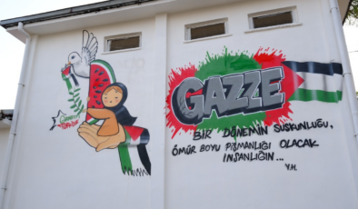 Onikişubat Belediyesi, Filistin temalı grafitilerle trafoları vicdan anıtına dönüştürdü