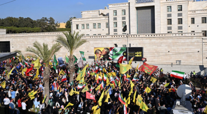 Hizbullah destekçilerinden protesto