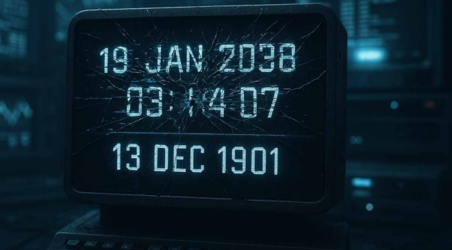 Takvimler 19 Ocak 2038'i gösterdiğinde, zaman 1901'e geri akacak!