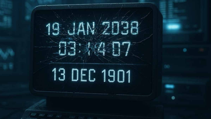 Takvimler 19 Ocak 2038'i gösterdiğinde, zaman 1901'e geri akacak!