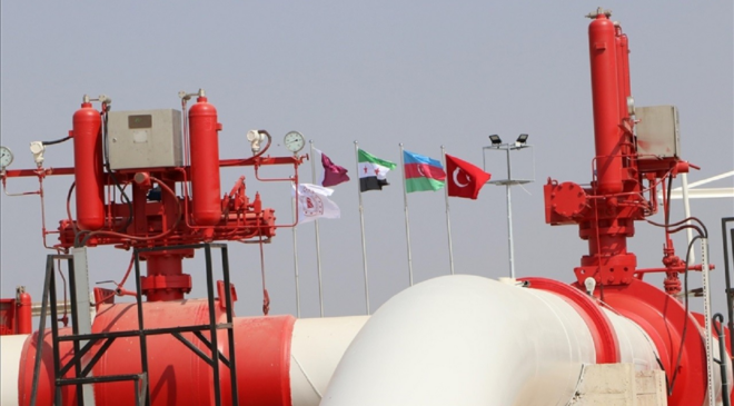 Azerbaycan doğal gazı, Türkiye-Suriye hattıyla Humus'a ulaştı
