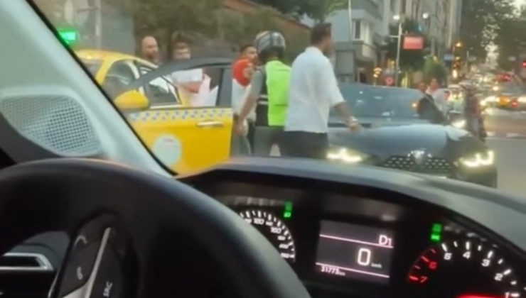 İstanbul'un göbeğinde haydutluk: Sopayla kadının üzerine yürüdü