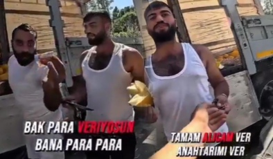 Anahtarını alıp kavun satmaya çalıştılar! O anlar sosyal medyada gündem oldu