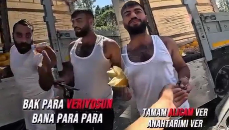 Anahtarını alıp kavun satmaya çalıştılar! O anlar sosyal medyada gündem oldu