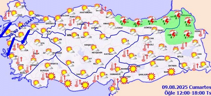 Sağanak yağmur ve fırtına uyarısı