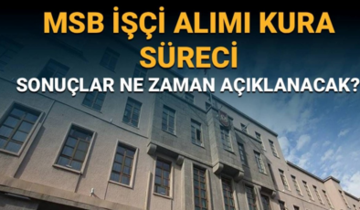 MSB işçi alımı kura çekim tarihi: MSB işçi  alımı kura sonuçları ne zaman açıklanacak?