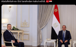 Bakan Fidan, Sisi ile görüştü