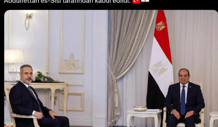 Bakan Fidan, Sisi ile görüştü