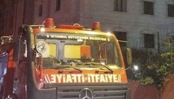 Ümraniye'de korkutan yangın