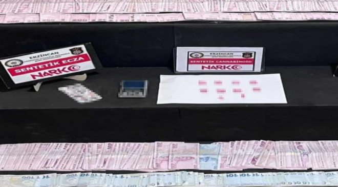 Erzincan'da uyuşturucu operasyonu: 2 kişi yakalandı